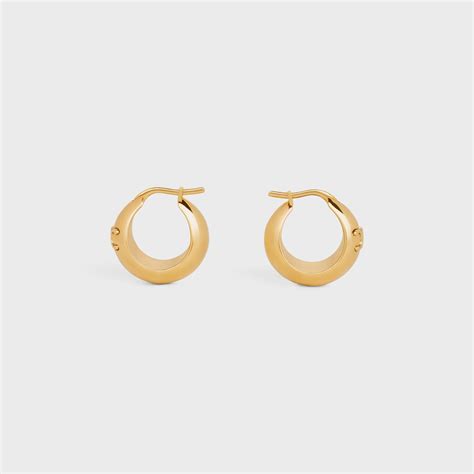 celine triomphe earrings|celine earrings 24s.